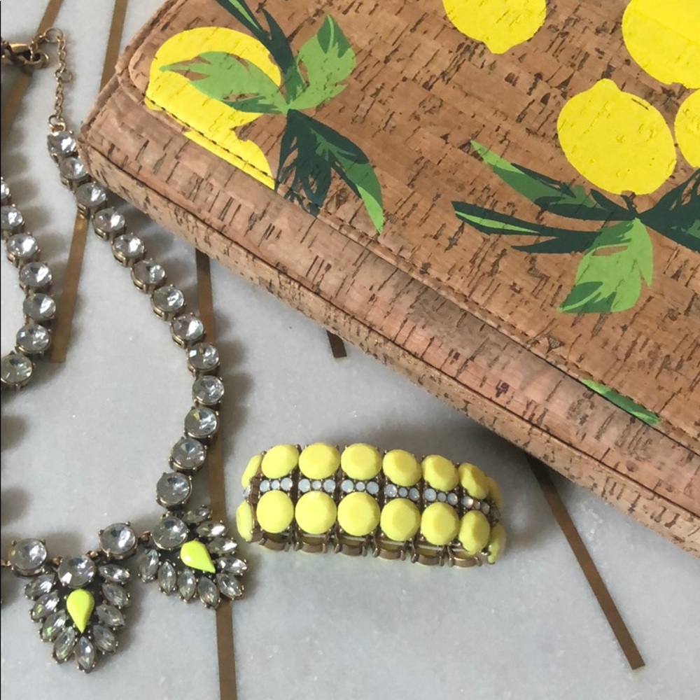 JCREW Yellow Double Width Bracelet